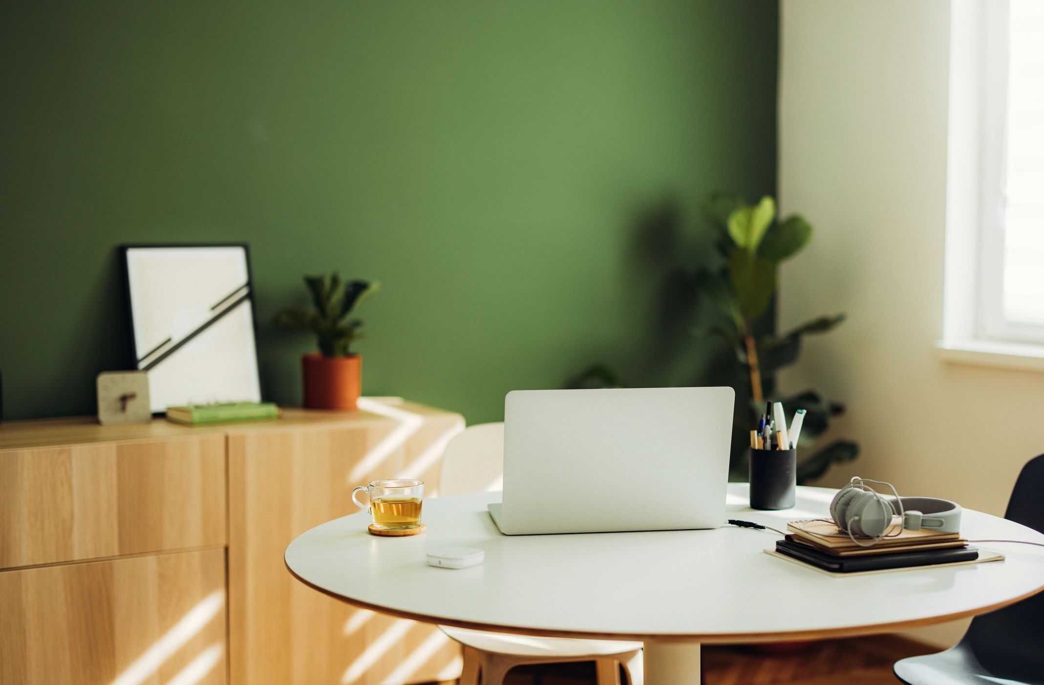 Organized workspace for writing and editing