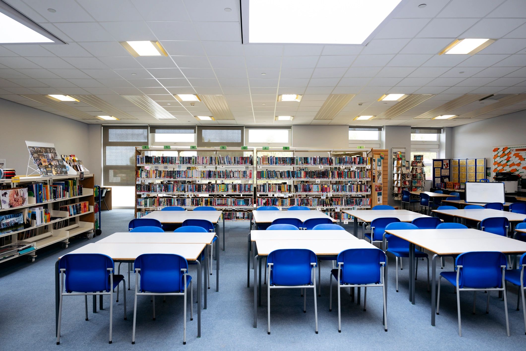 Academic library workspace for research paper writing